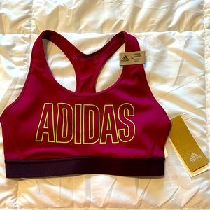 NEW adidas medium support sports bra